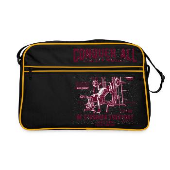 Conquer All - Sac Retro - noir/or - Devant