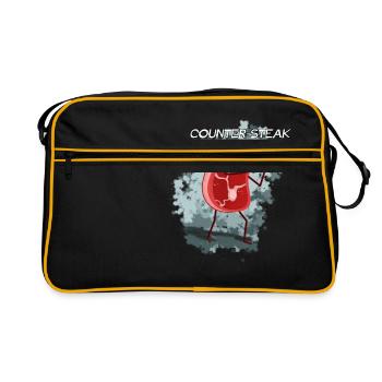 CounterSteak - Retro Tasche - Schwarz/Gold - Vorne