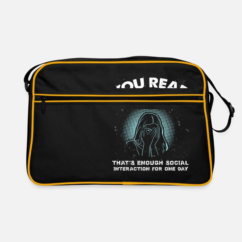 Introvertiert Retro Tasche