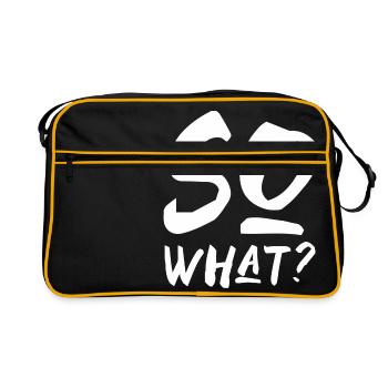 so what na and saying writing english - Retro Bag - black/gold - Front