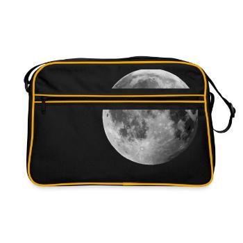 Mond - Retro Tasche - Schwarz/Gold - Vorne
