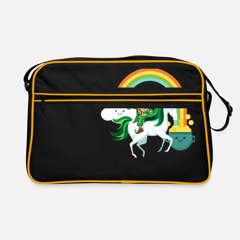 St Patrick Einhorn dab Kobold Geschenk lustig Retro Tasche
