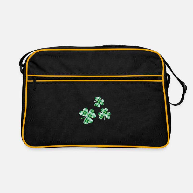 3 St. Patrick's Day Irish Tartan Shamrocks Retro Bag