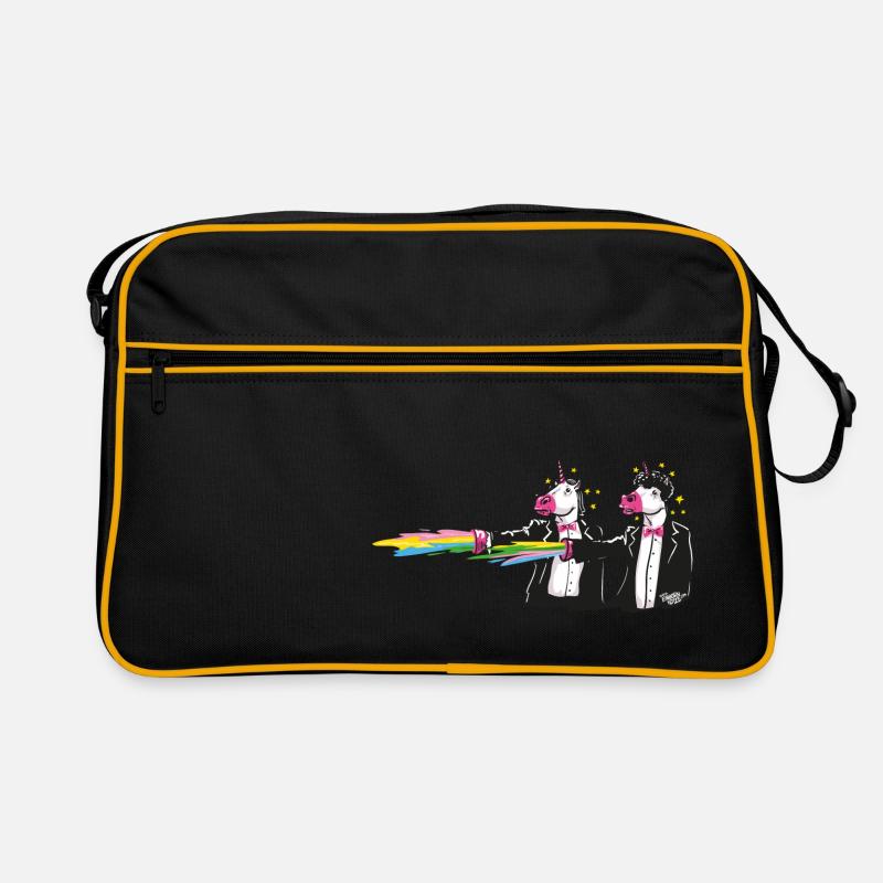 unicorns & rainbows Retro Tasche