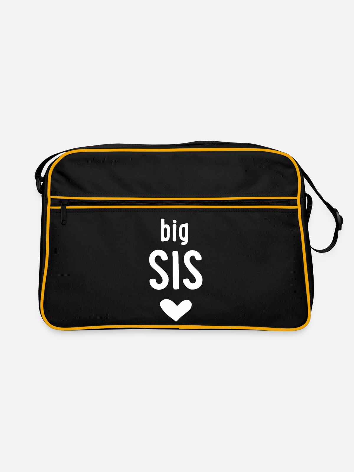 big sis - Retro Bag - black/gold - Front