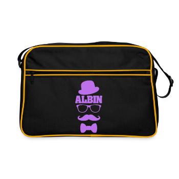 Cadeau pour Albin - Sac Retro - noir/or - Devant