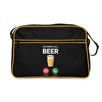 Bier Appel entrant Bière JGA Herren Männerabend - Sac Retro - noir/or - Devant