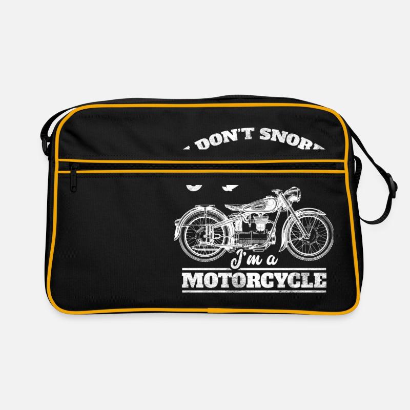 I don´t snore - I dream I´m a motorcycle Retro Tasche