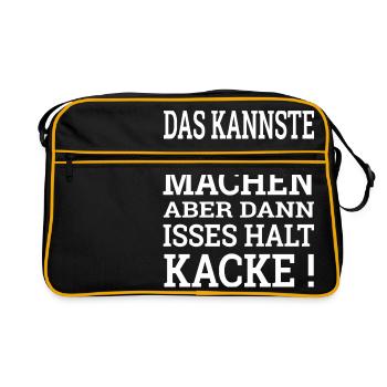 Das kannste schon so machen - Retro Tasche - Schwarz/Gold - Vorne