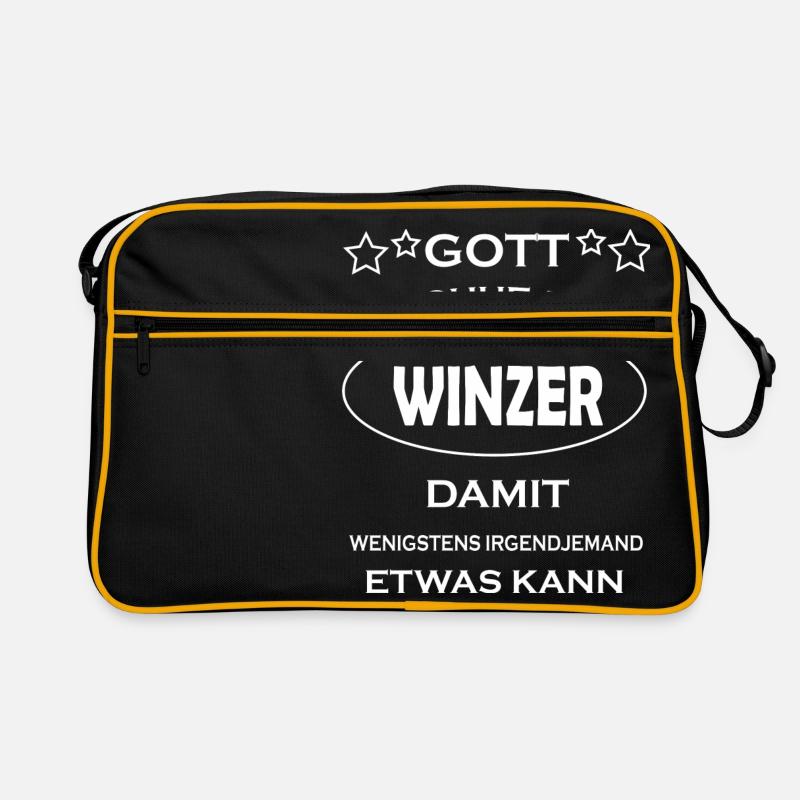 Gott erschuff den WINZER damit wenigstens irgendje Retro Tasche