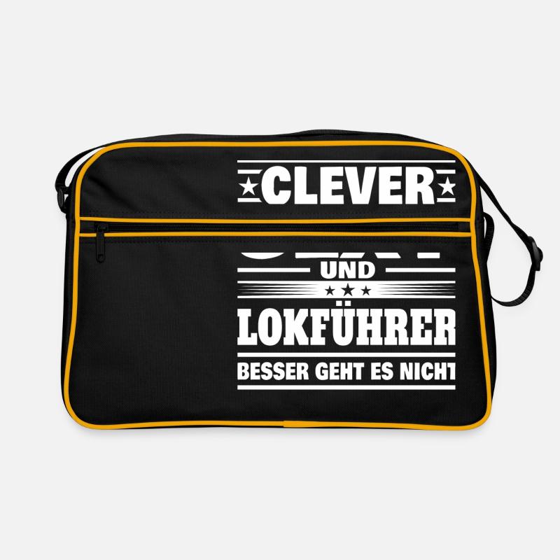 Clever Lokführer Retro Tasche