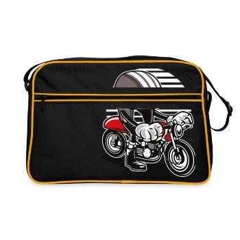 COMIC CAFERACER - Cartoon Cartoon Shirt Motif - Retro Bag - black/gold - Front