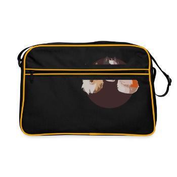 Cuckoo doggies! - Retro Bag - black/gold - Front