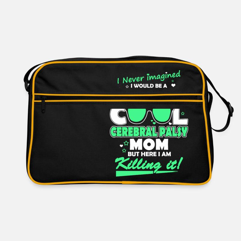 Cerebral Palsy Mom Retro Tasche