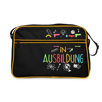 Genie in Ausbildung - Retro Tasche - Schwarz/Gold - Vorne