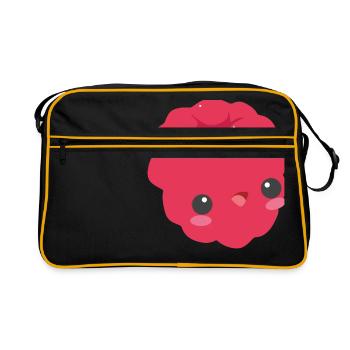 framboise douce - Sac Retro - noir/or - Devant