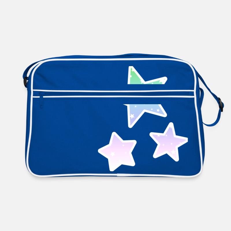 Rainbow stars pastels étoiles arc Sac Retro