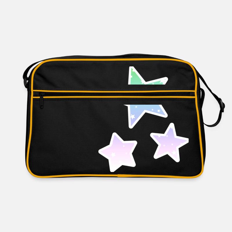 Rainbow stars pastels étoiles arc Sac Retro