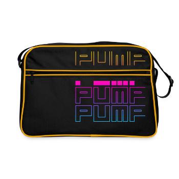 PUMP x4 - Retro Bag - black/gold - Front