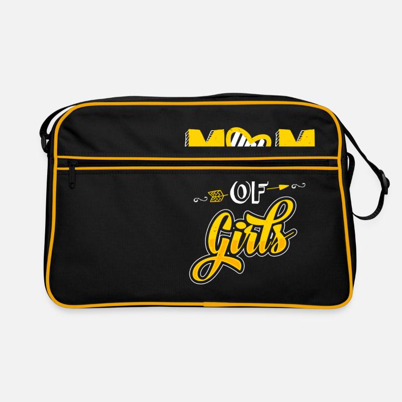 Mutter von Mädchen - Muttertag - Geschenk Retro Tasche