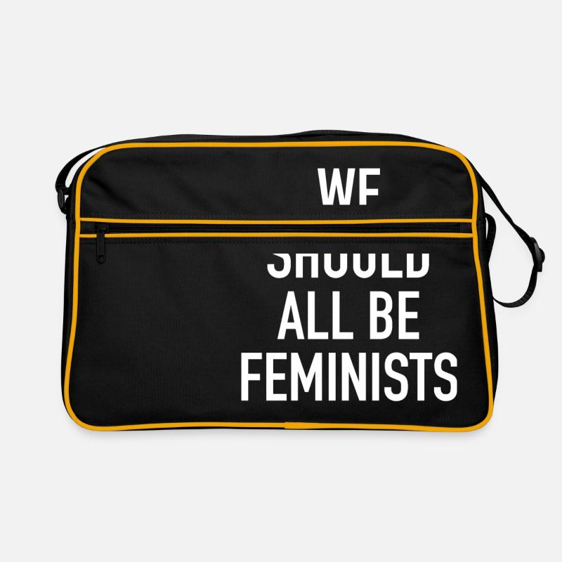 Feminist - Retro Tasche - Schwarz/Gold