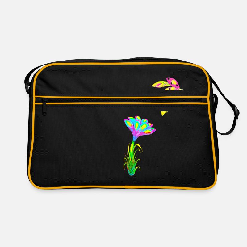 Coccinelle fleur dessinés à la main Sac Retro