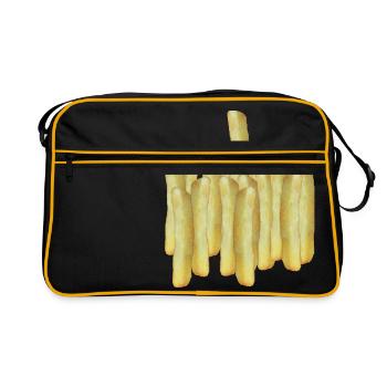 Fries One - Retro Bag - black/gold - Front