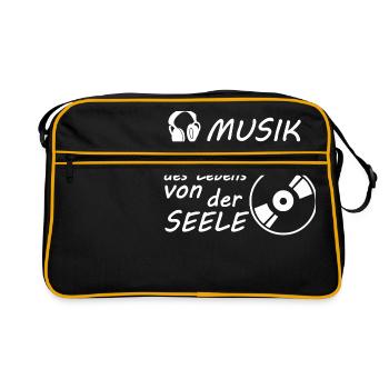 La musique s’éteint de l’âme de la vie - Sac Retro - noir/or - Devant