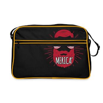 Homme d'Amérique - Sac Retro - noir/or - Devant
