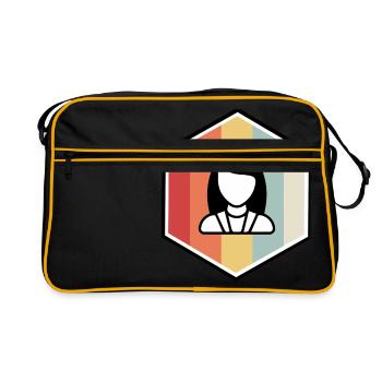 Infirmière Médecin Infirmière Hôpital - Sac Retro - noir/or - Devant