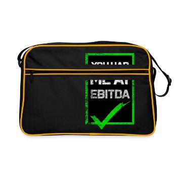 Tu m'as eu chez Ebitda - Sac Retro - noir/or - Devant