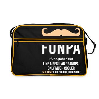 Funpa gift idea for your dearest grandpa - Retro Bag - black/gold - Front