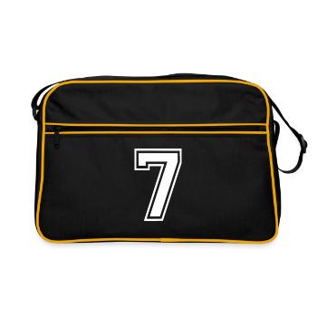 7 - Retro Bag - black/gold - Front
