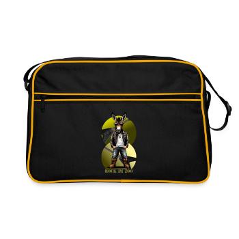 Rock 'n' Roll Donkey - Retro Bag - black/gold - Front