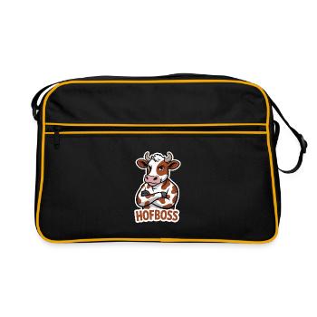 Hofboss Kuh Arrogante Bosskuh - Retro Bag - black/gold - Front