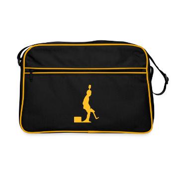 Pro Kicker (regular) - Retro Tasche - Schwarz/Gold - Vorne
