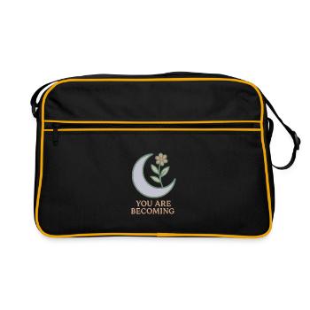 Moon Blossom: You Will Grow - Retro Bag - black/gold - Front