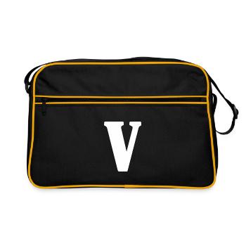 V - Retro Bag - black/gold - Front