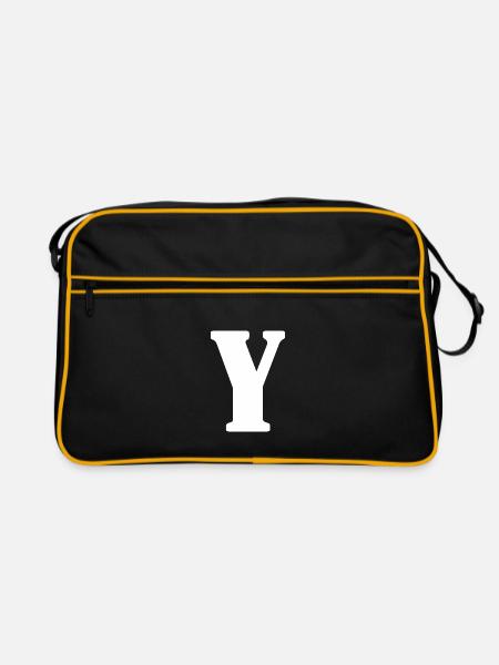 Y - Retro Bag - black/gold - Front