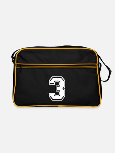 3 - Retro Tasche - Schwarz/Gold