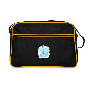 水, Mizu, Eau - Sac Retro - noir/or - Devant