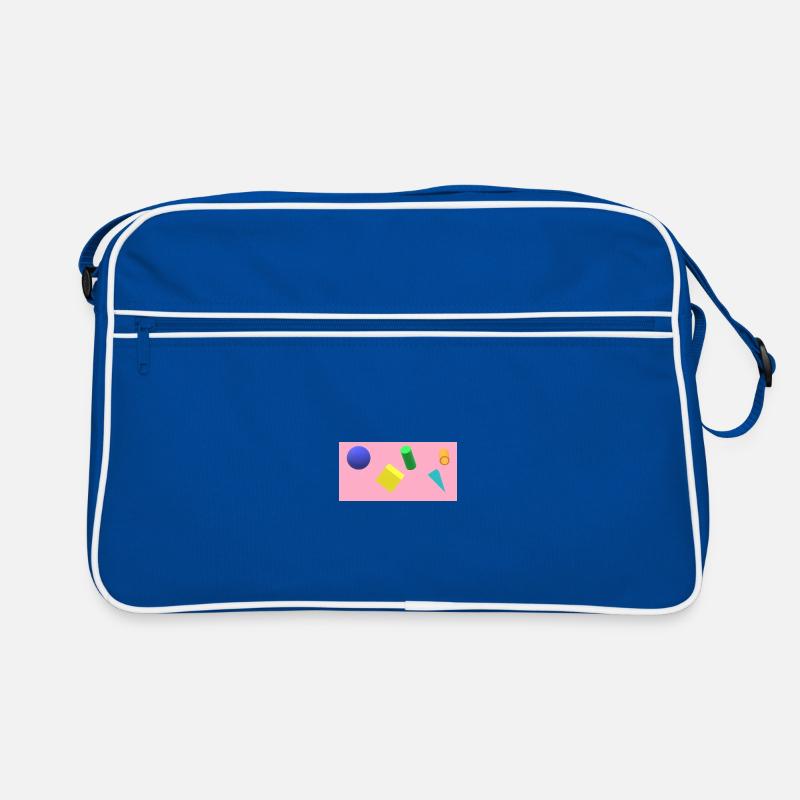 Vibrant Geometric Shape Composition Retro Bag