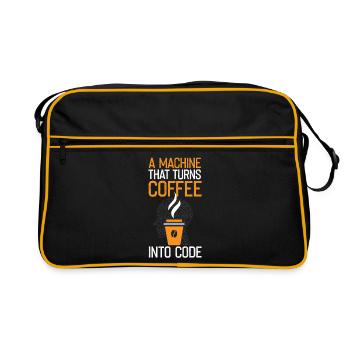 Funny programmer saying - Retro Bag - black/gold - Front