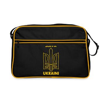 Slava ukraini - Sac Retro - noir/or - Devant