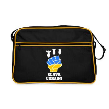 Slava ukraini - Sac Retro - noir/or - Devant