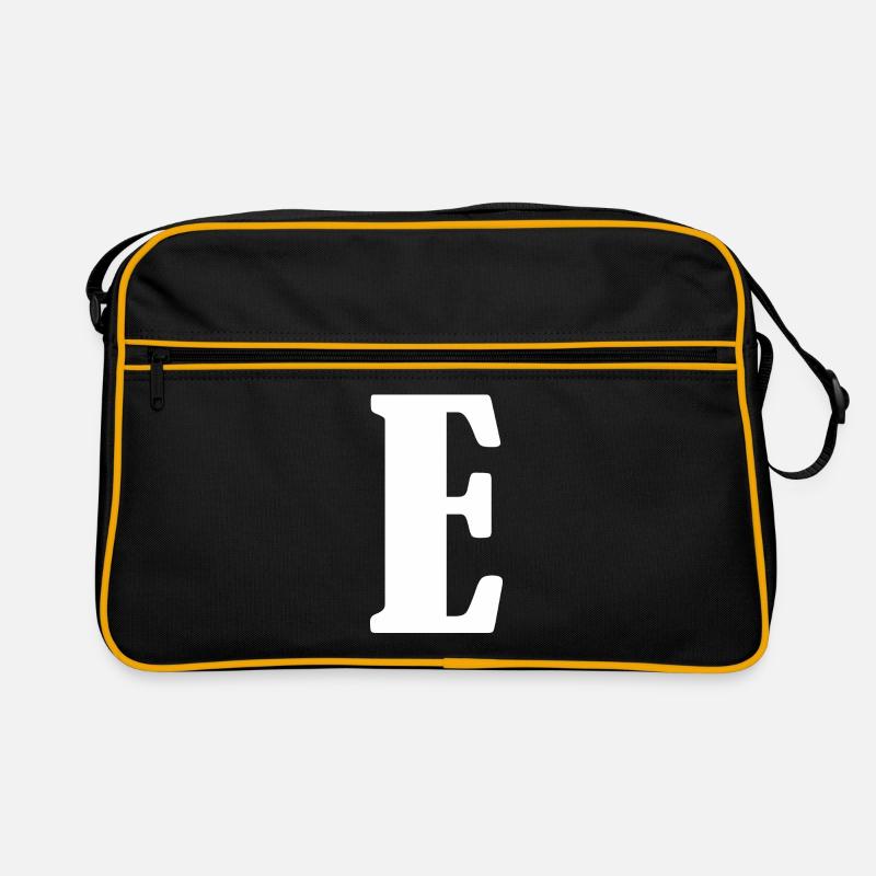 E - Retro Tasche - Schwarz/Gold