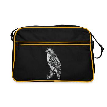 Art de traits du Faucon Nocturne - Sac Retro - noir/or - Devant