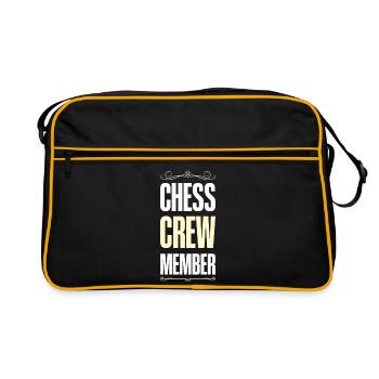 Chess Crew - Retro Tasche - Schwarz/Gold - Vorne