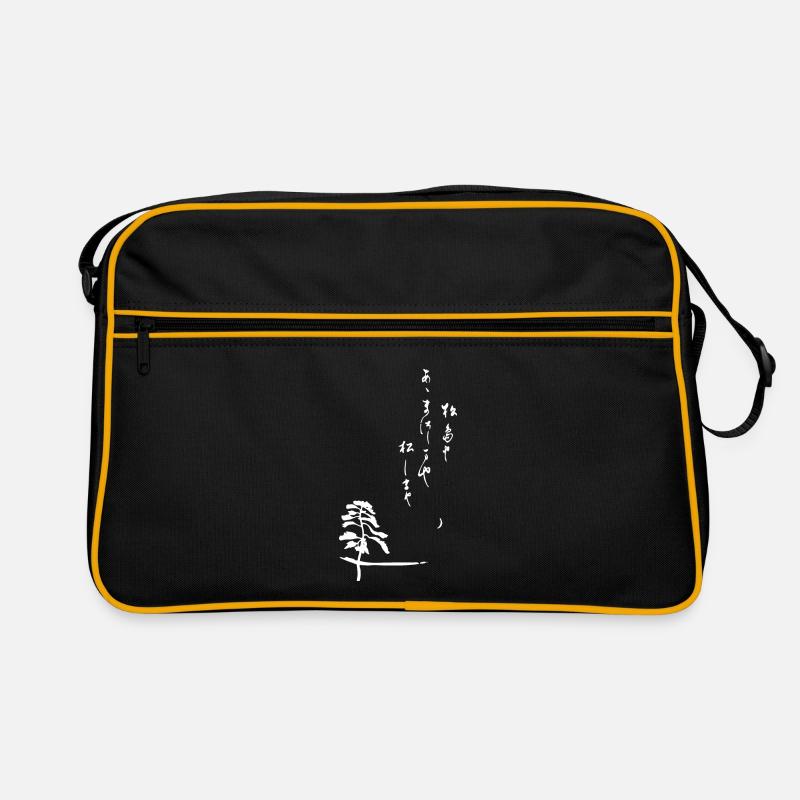 BONSAI - Japan - Retro Tasche - Schwarz/Gold