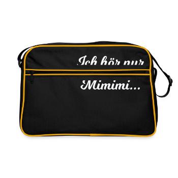 Mimimi - Retro Tasche - Schwarz/Gold - Vorne